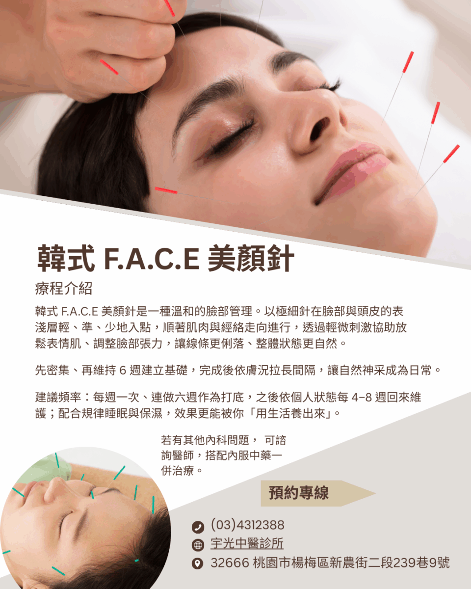 韓式 F.A.C.E 美顏針灸拉提